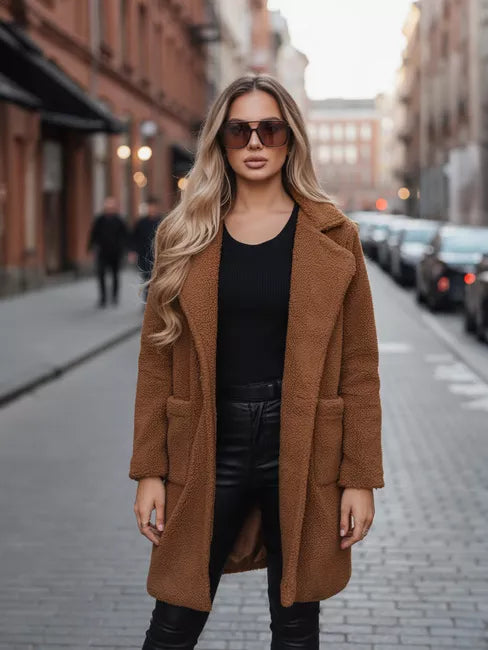 Women's brown winter coat Tara