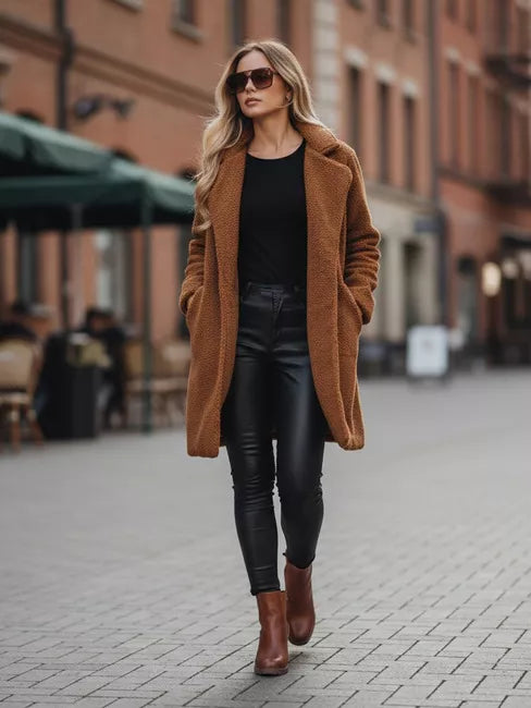 Women's brown winter coat Tara
