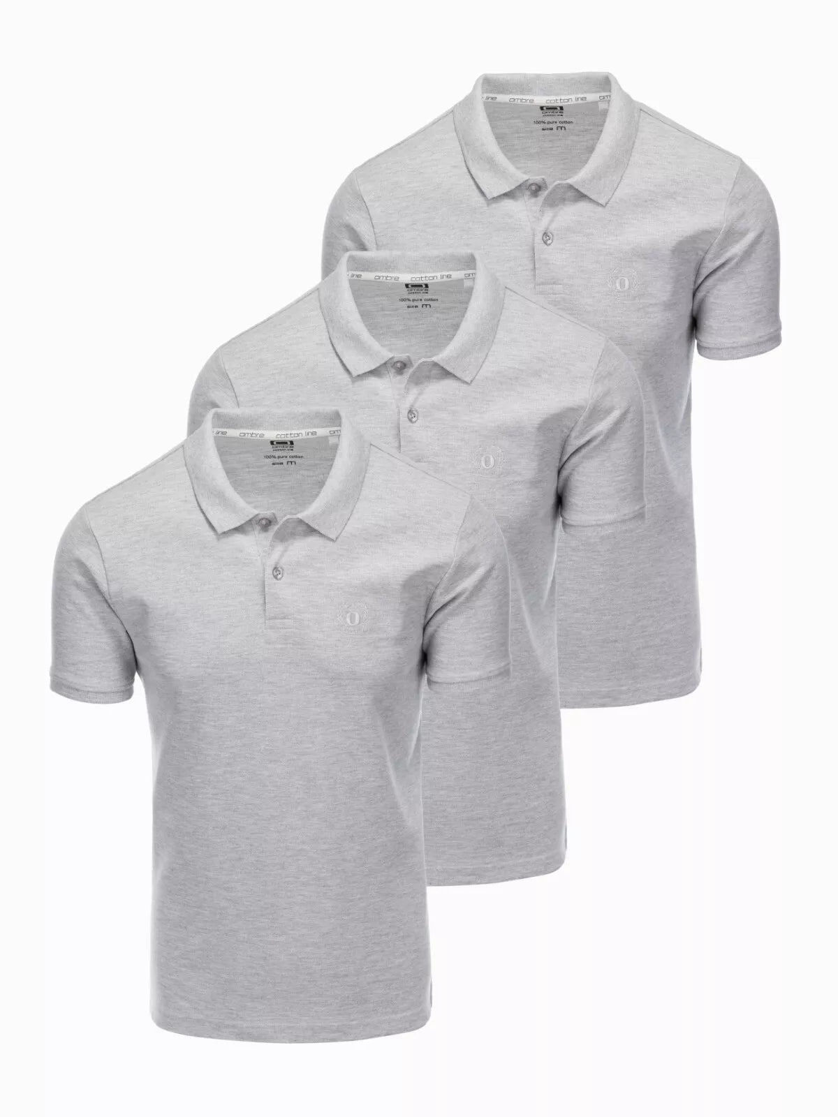 3 pieces of grey polo shirts Mix