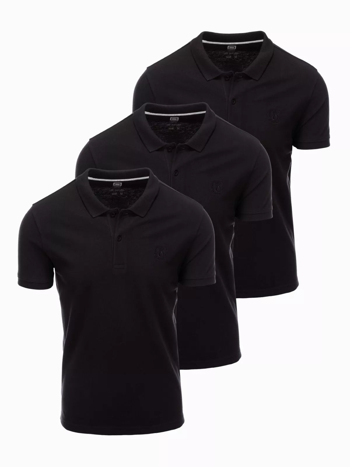3 pieces of black polo shirts Mix