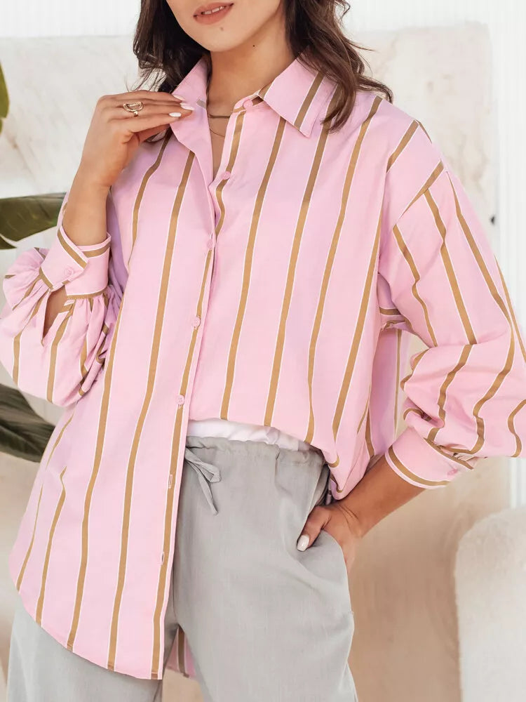 Women's pink shirt Delun
