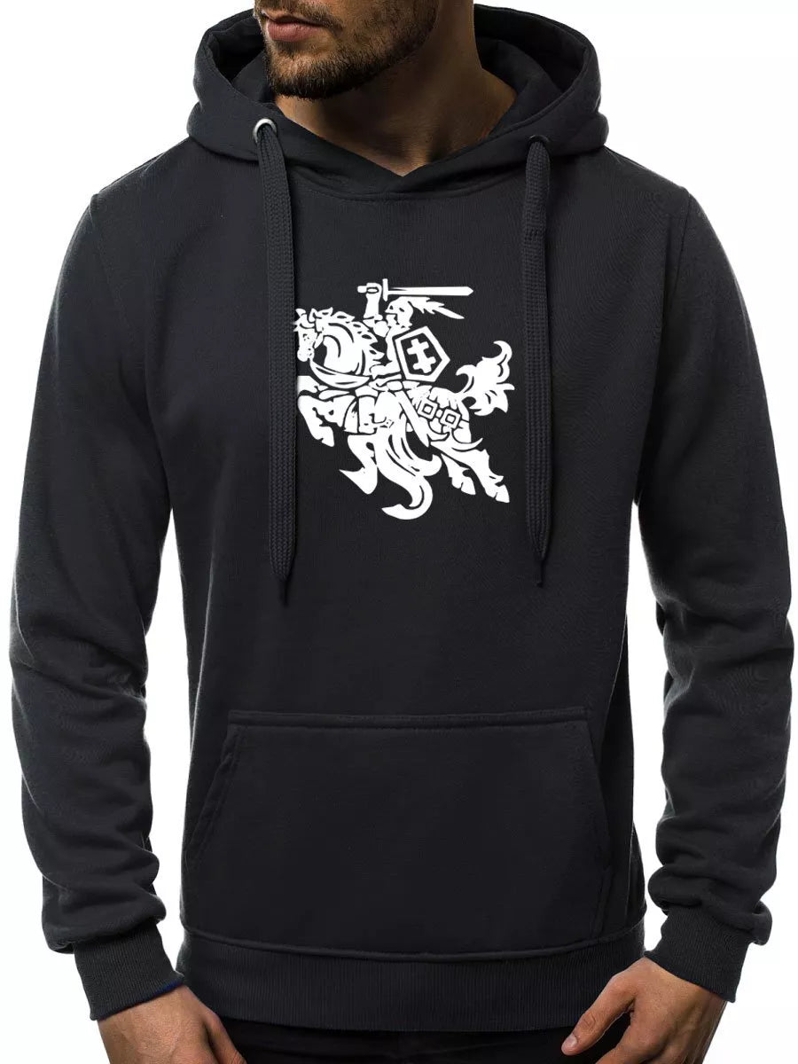 Black men's hoodie Vytis