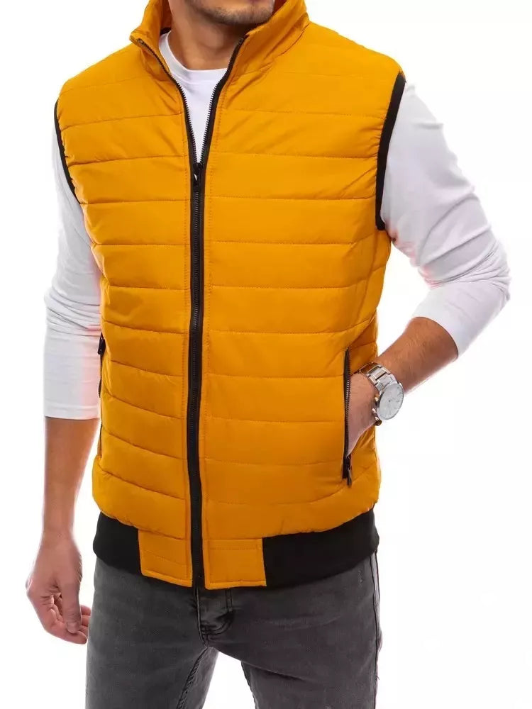 Men's quilted yellow vest Lider