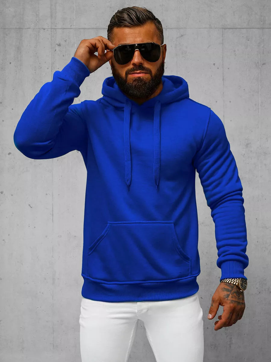 Blue men's hoodie Buvoli