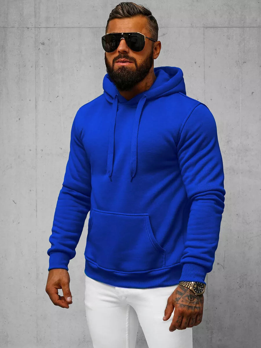 Blue men's hoodie Buvoli