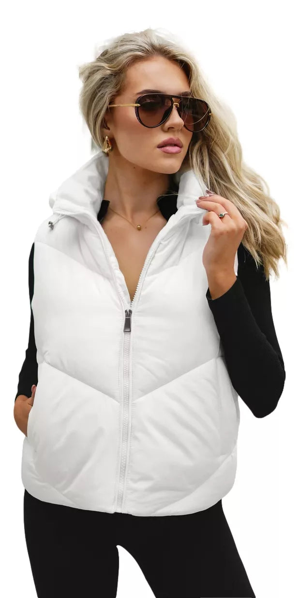 Women's white vest Gusti