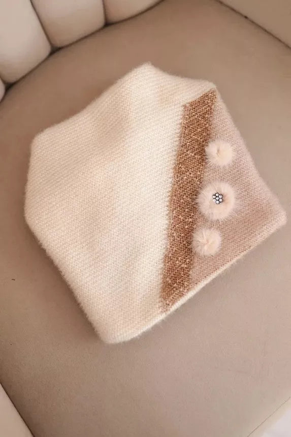 Women's white hat Rose