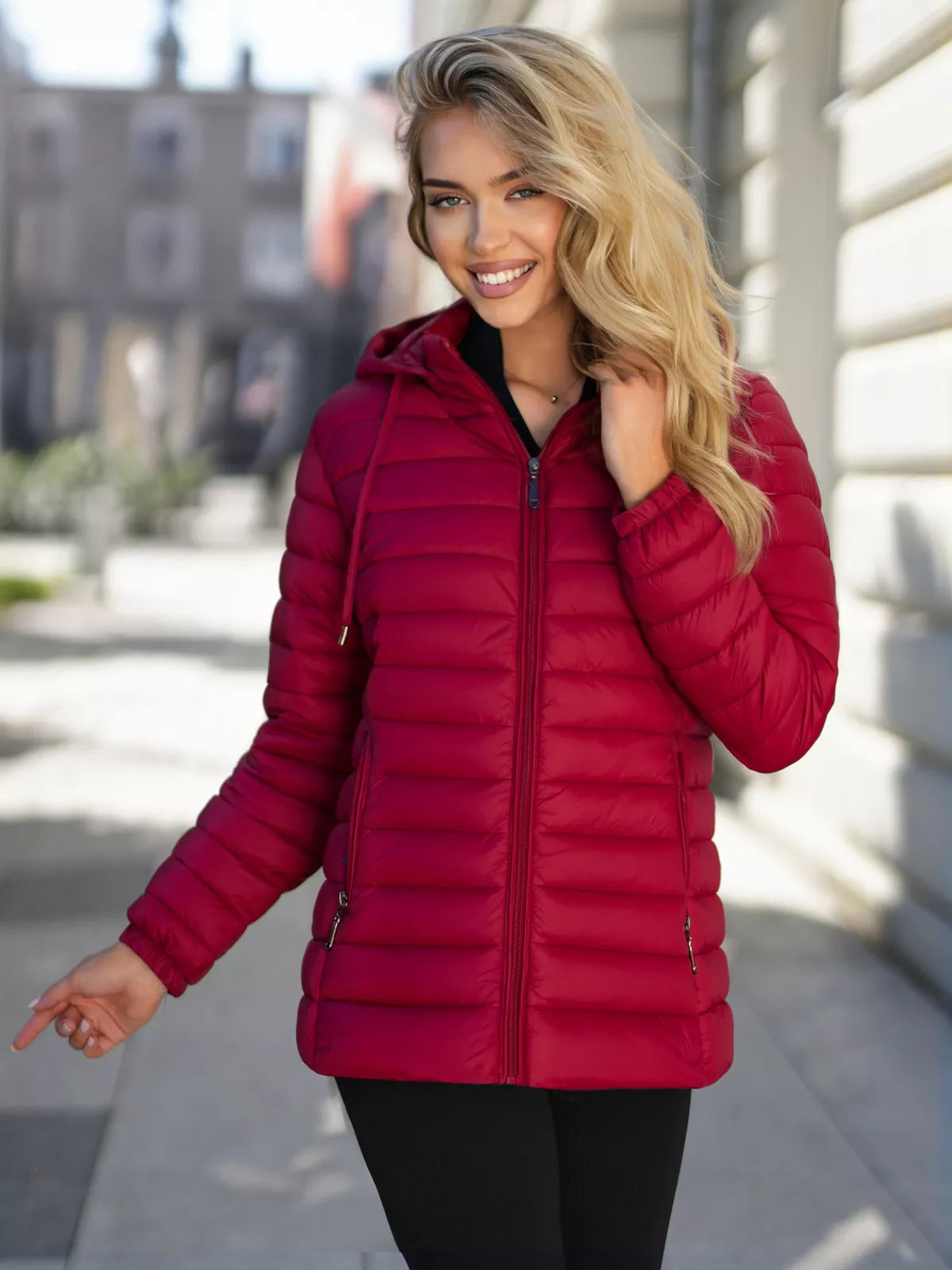 Women's burgundy jacket Albi