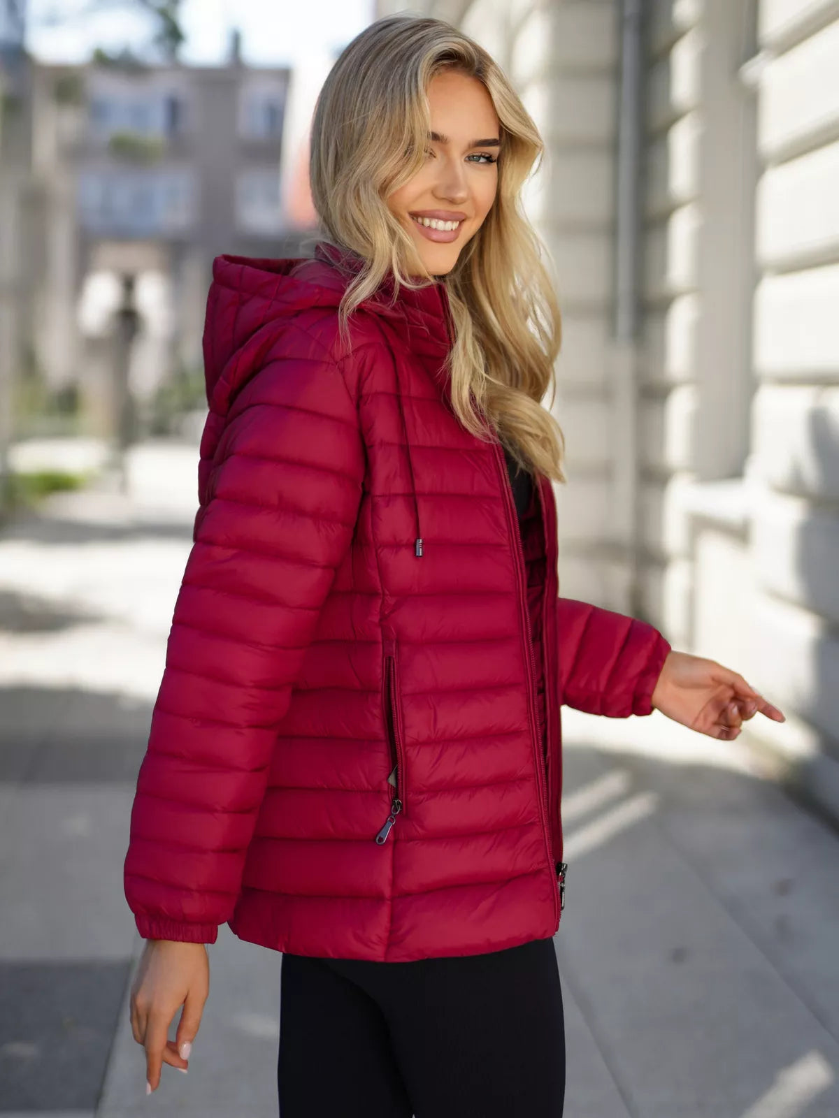 Women's burgundy jacket Albi
