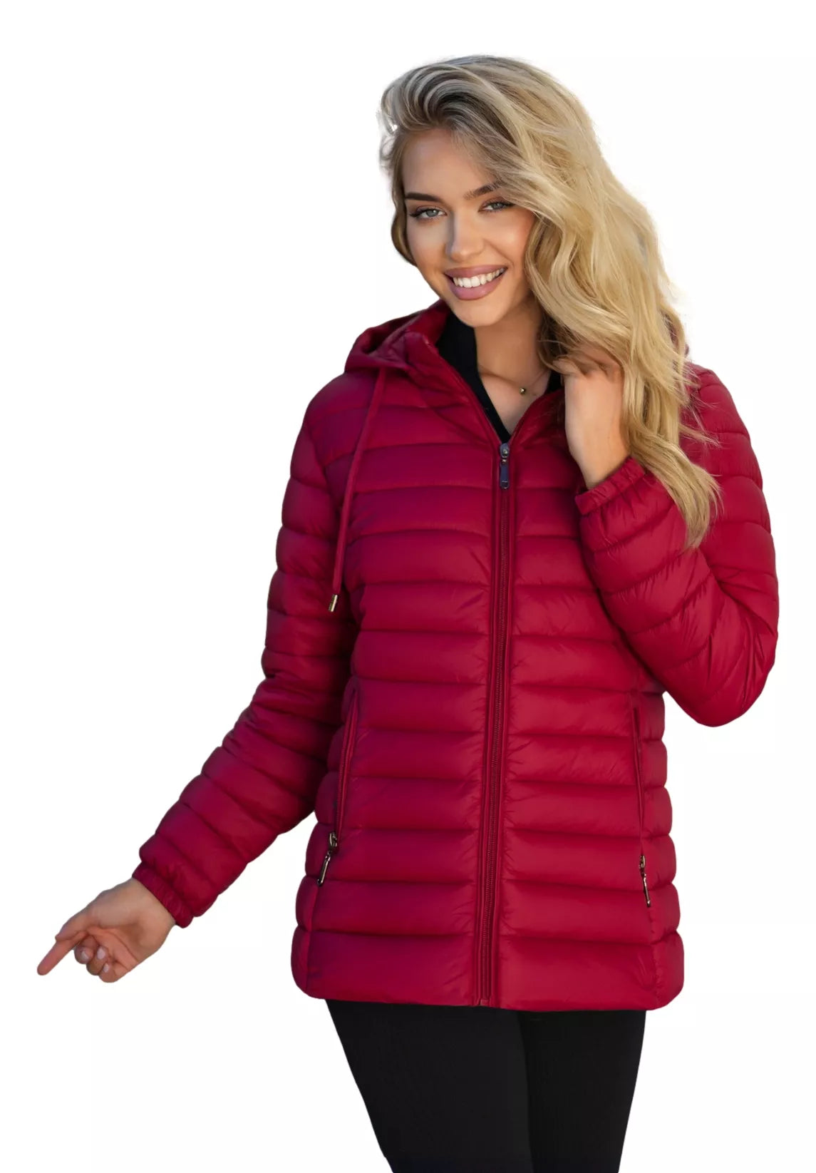 Women's burgundy jacket Albi