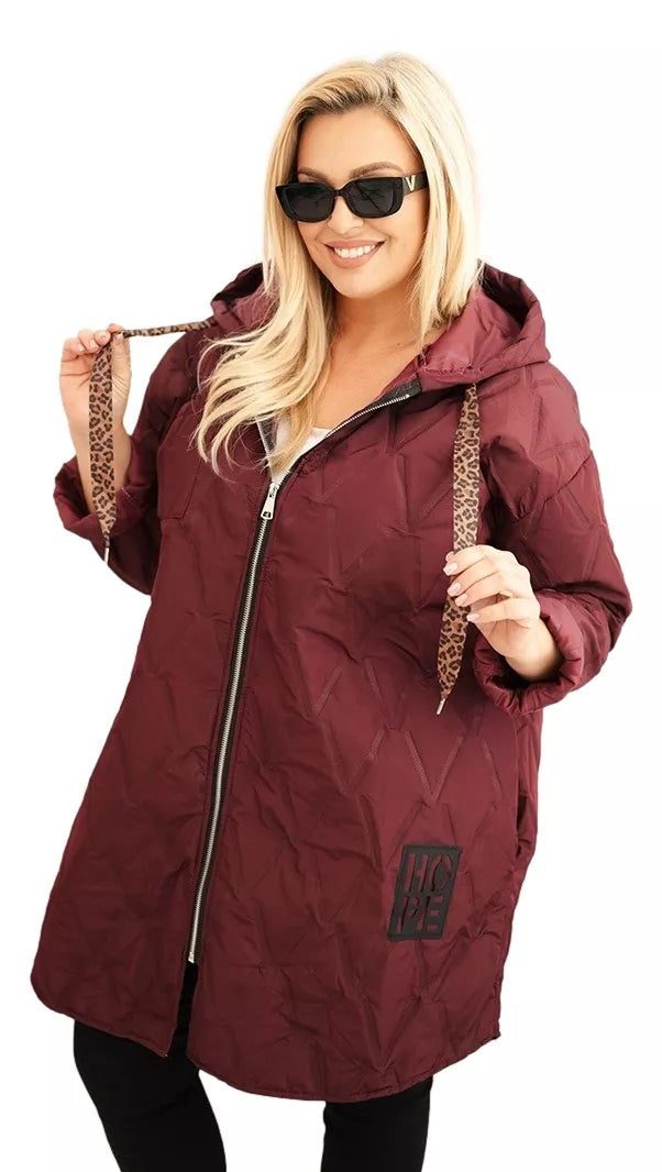 Women's burgundy jacket Hope