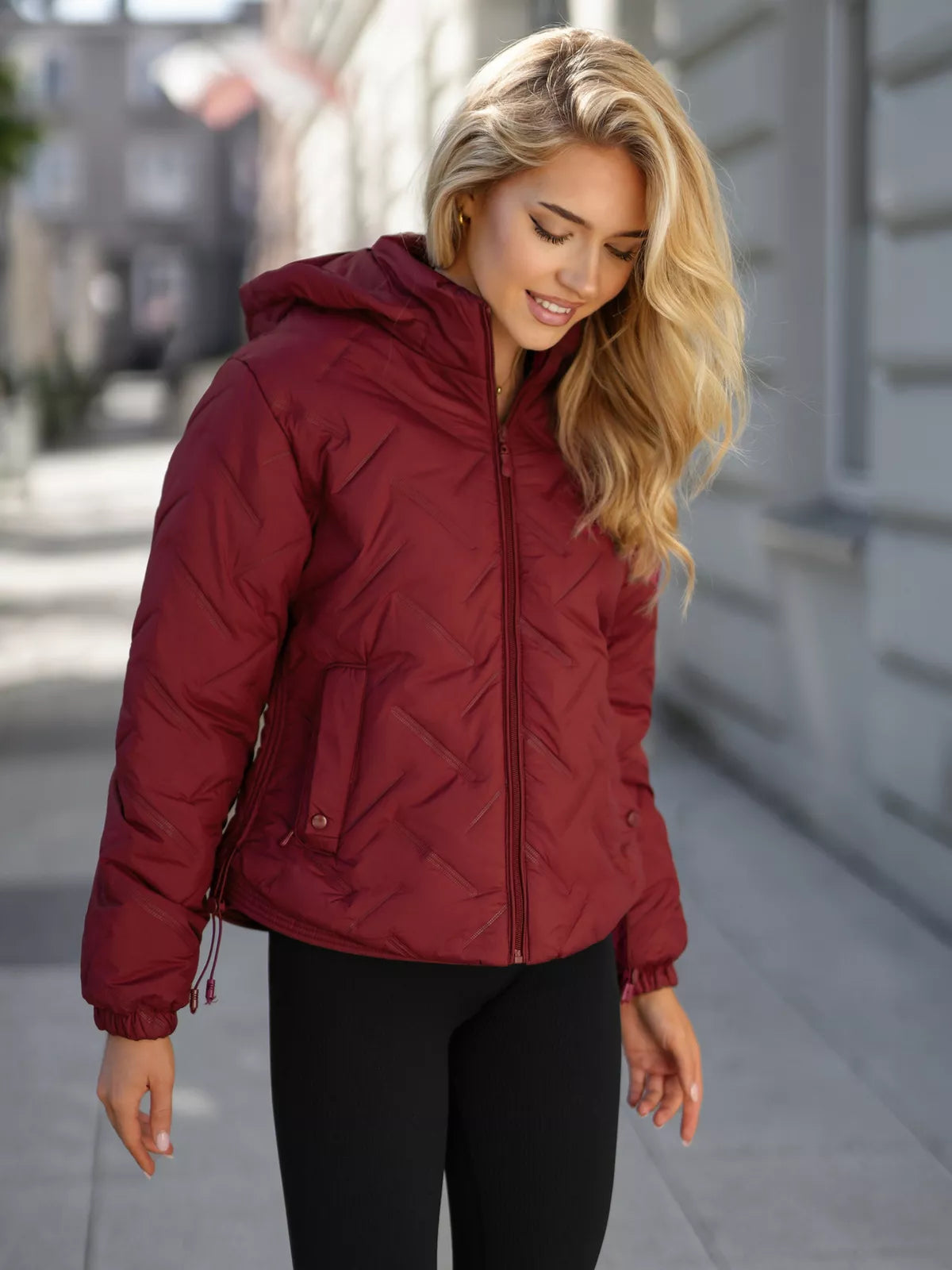 Women's burgundy jacket Lamir