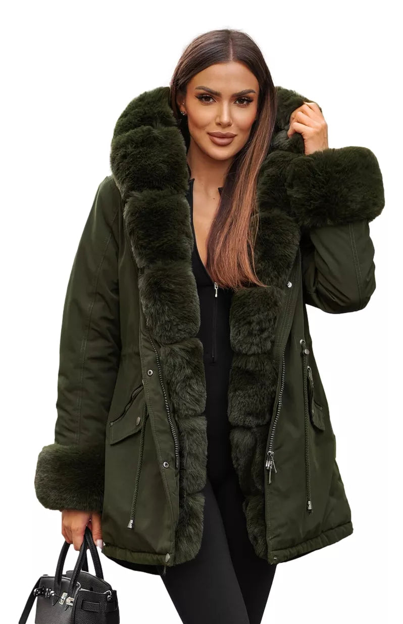 Women's khaki jacket Gibon