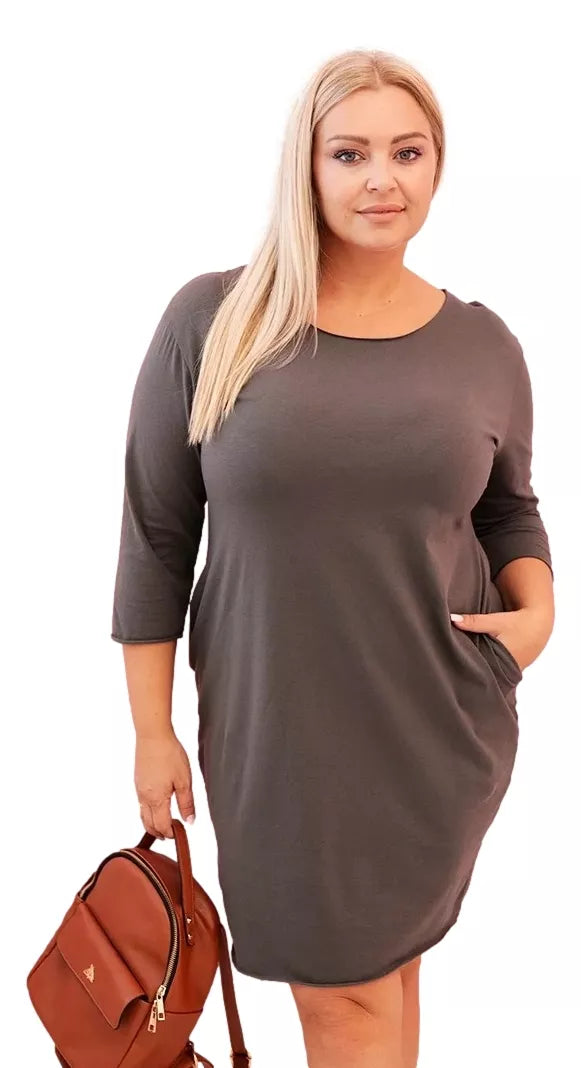 Women's khaki dress Lena