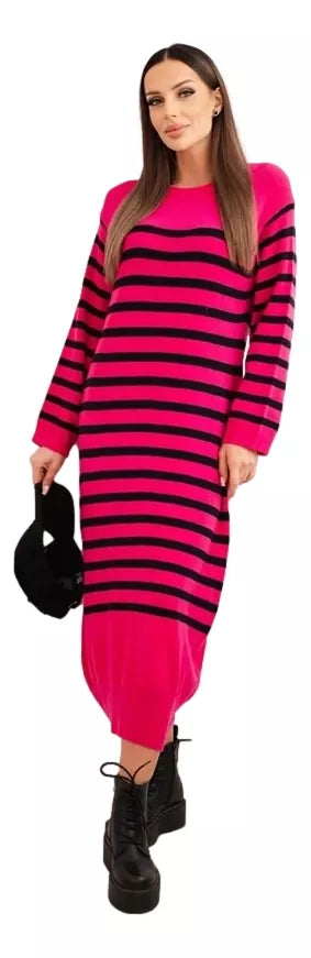 Women's striped pink dress Ender 