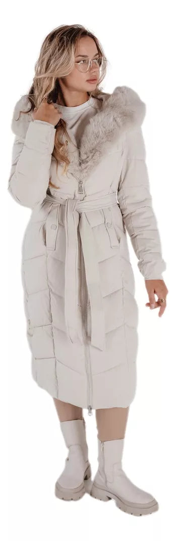 Women's quilted white jacket Oris