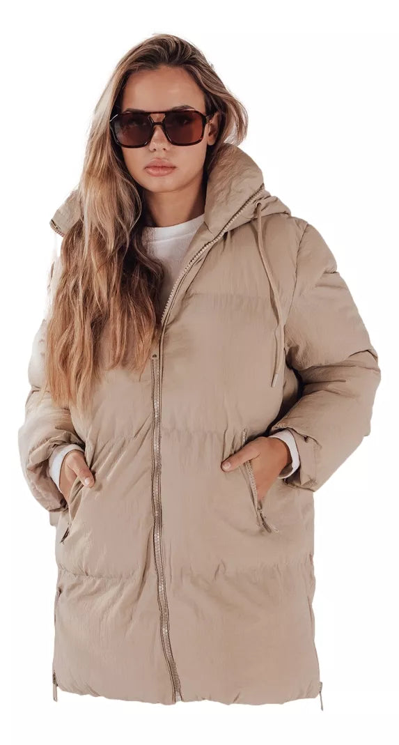 Women's quilted brown jacket Letis