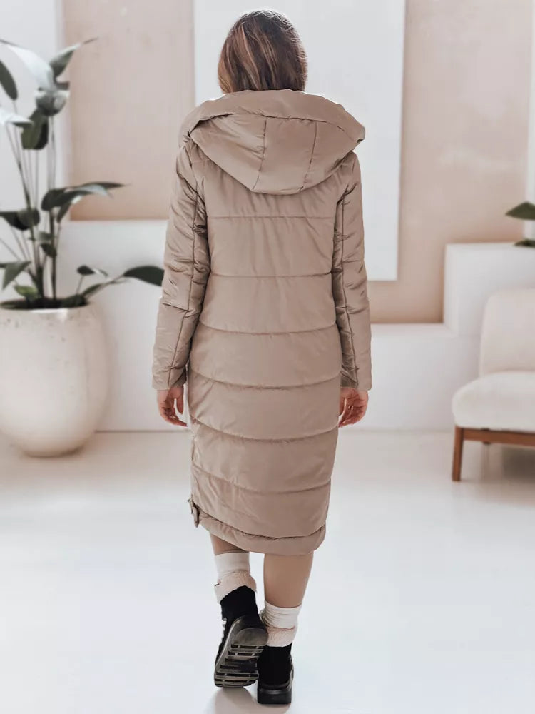 Women's long brown jacket Orvit