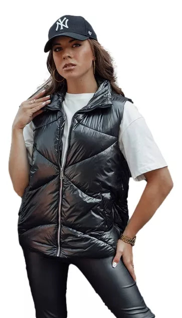 Women's black shiny vest Bogo 