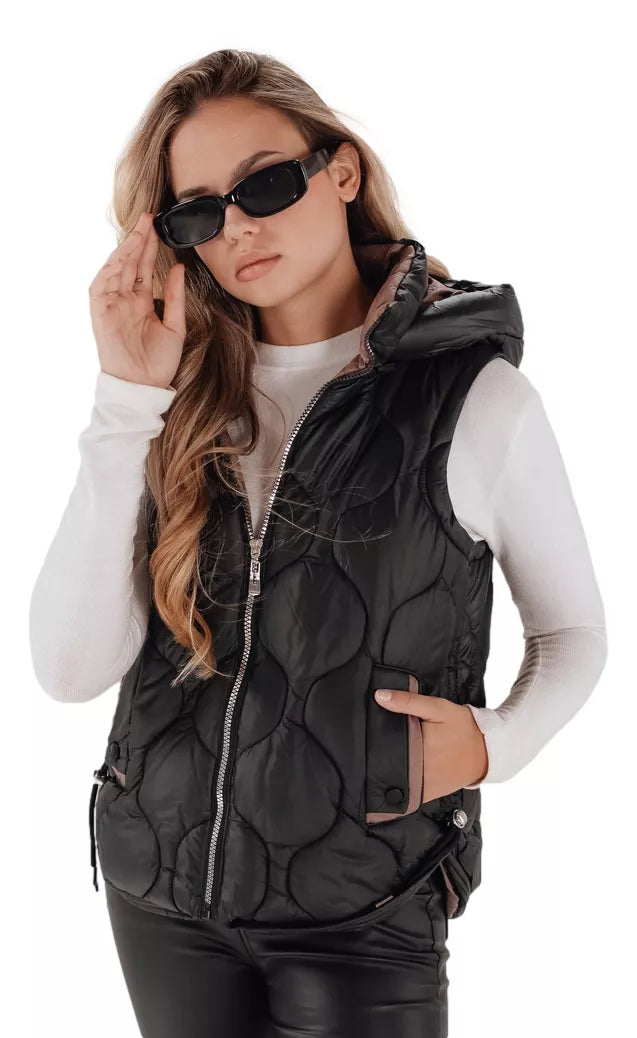 Women's black vest Jener
