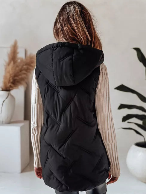 Women's Black Vest Set