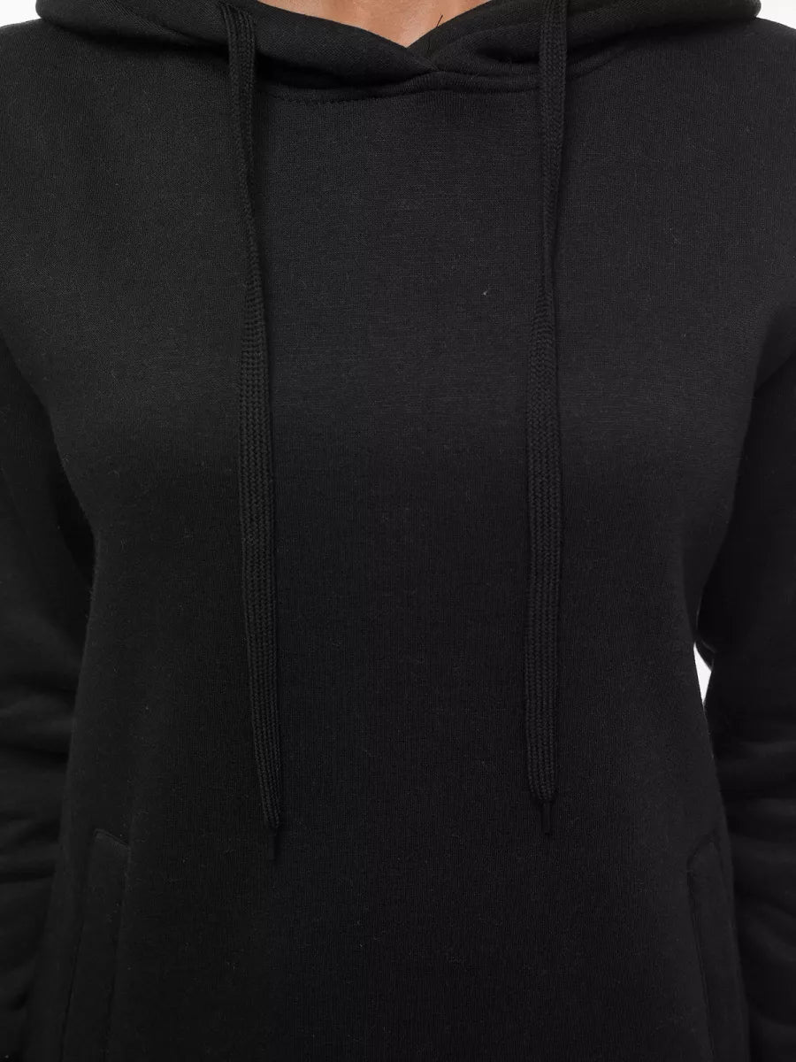 Women's black dress with a hood Margaret
