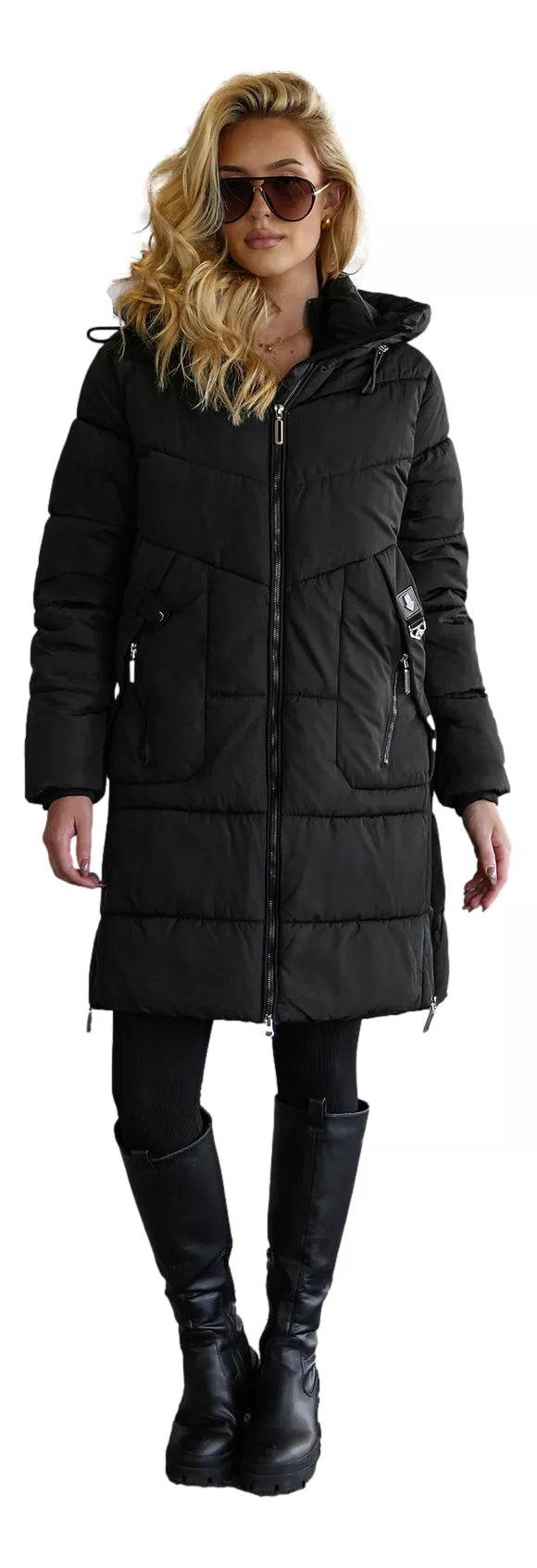 Women's black winter jacket Flint