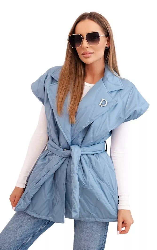 Women's blue vest Dion