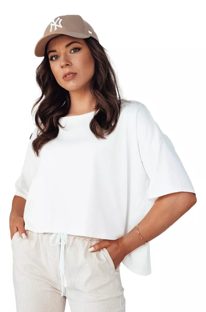 Women's oversized white T-shirt Eling