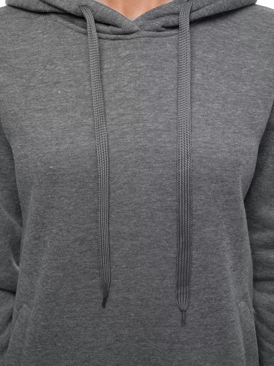 Women's gray dress with a hood Margaret