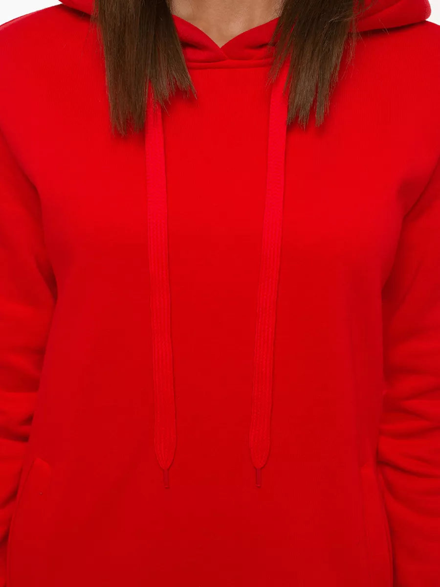 Women's red dress with a hood Margaret