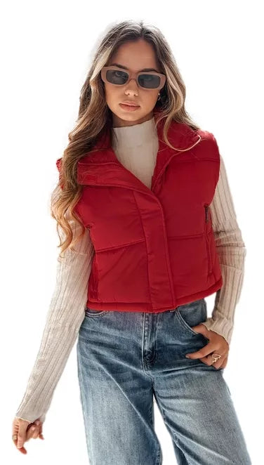 Women's red vest Veta
