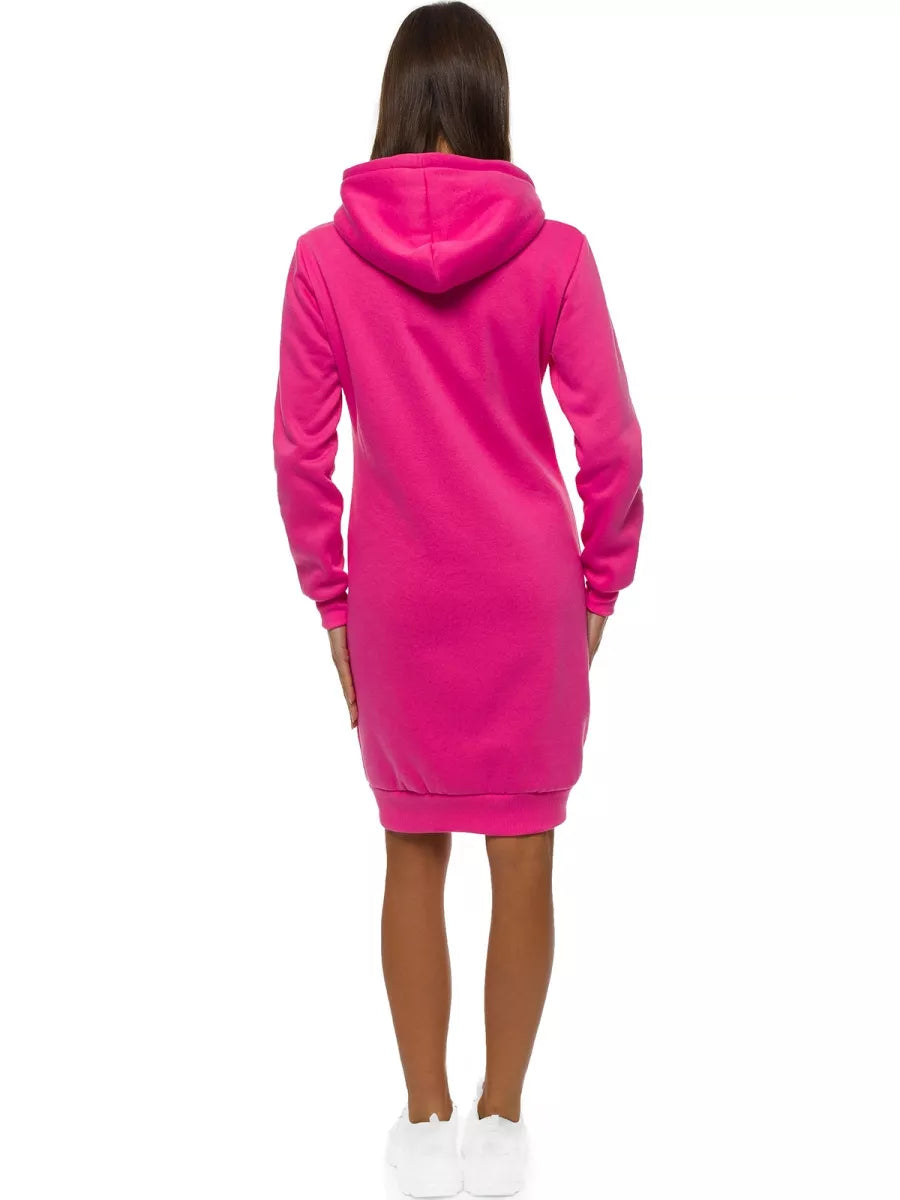 Women's pink dress with a hood Margaret