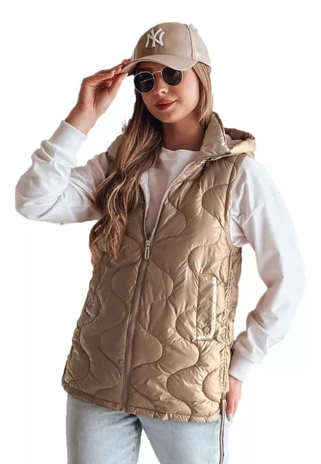 Women's brown vest Vesolita