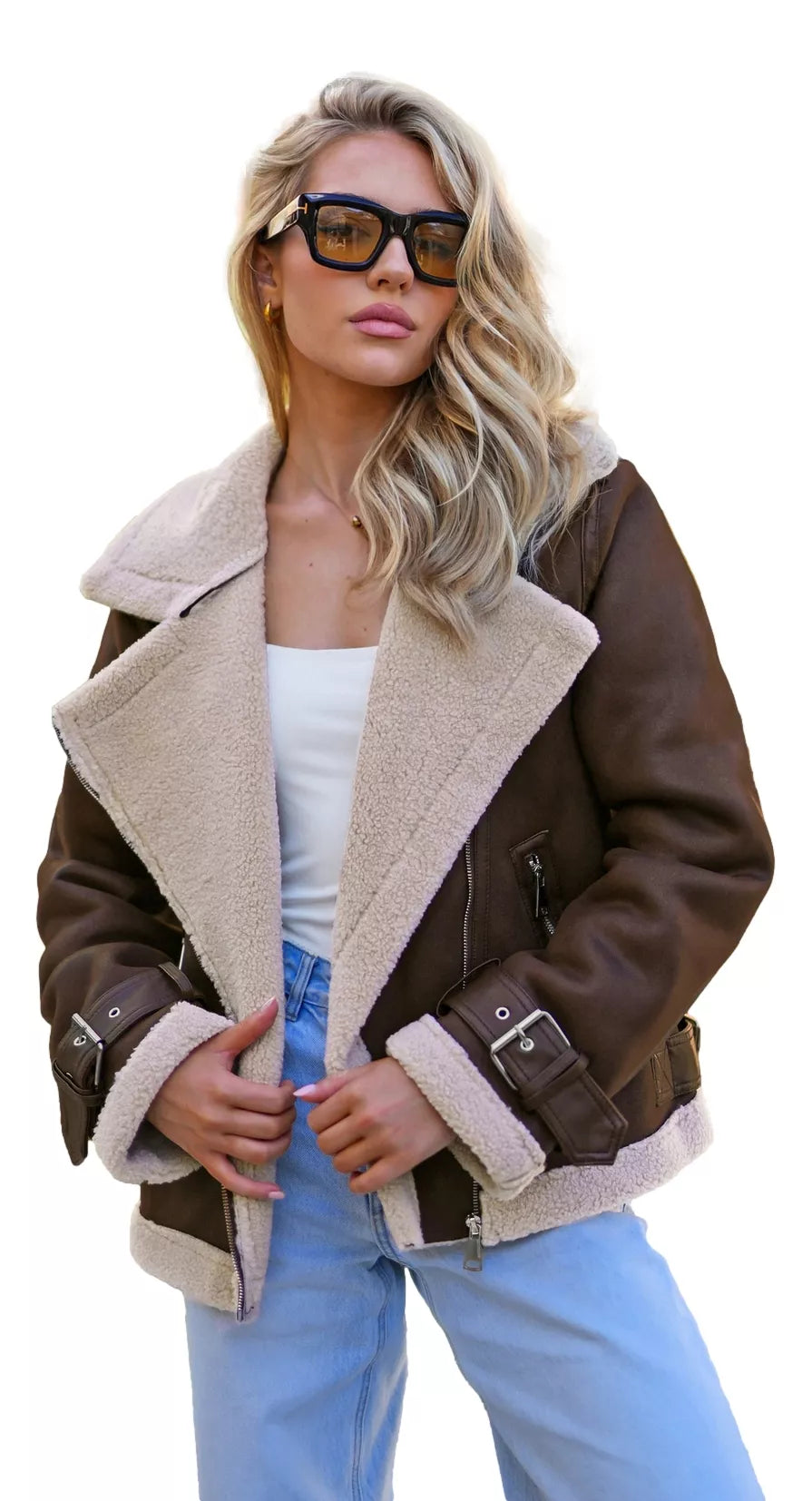 Women's brown jacket Erik