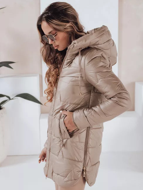 Women's brown winter jacket Tango