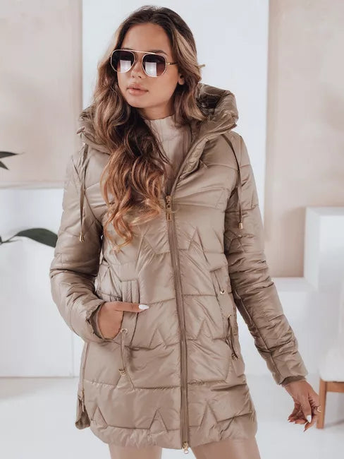 Women's brown winter jacket Tango