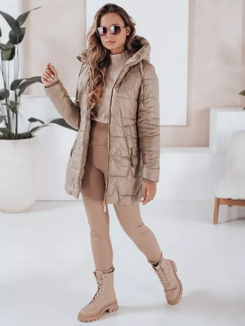 Women's brown winter jacket Tango