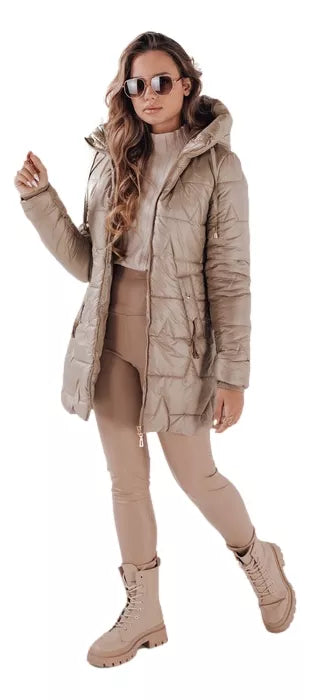 Women's brown winter jacket Tango