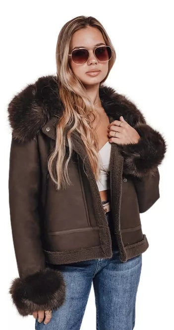 Women's brown jacket Aiden