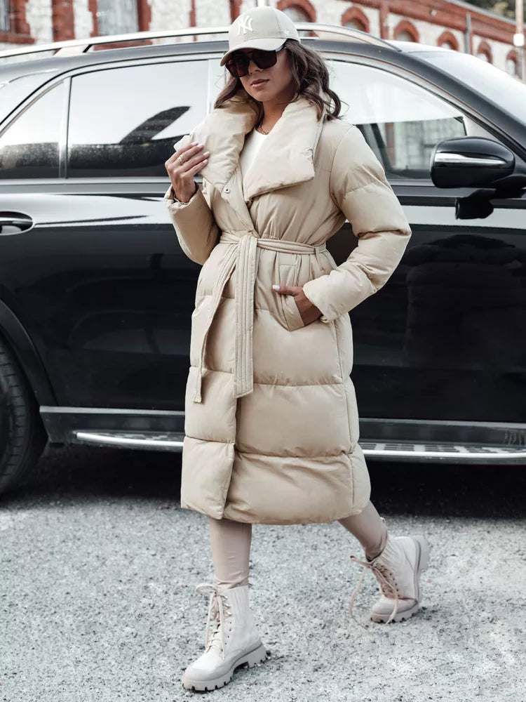 Women's brown quilted jacket Favi