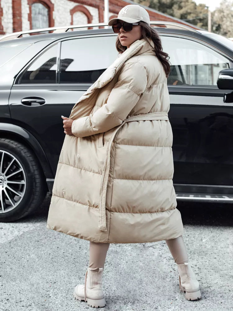 Women's brown quilted jacket Favi