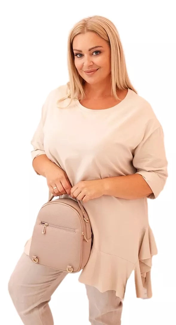 Women's light brown blouse Berin