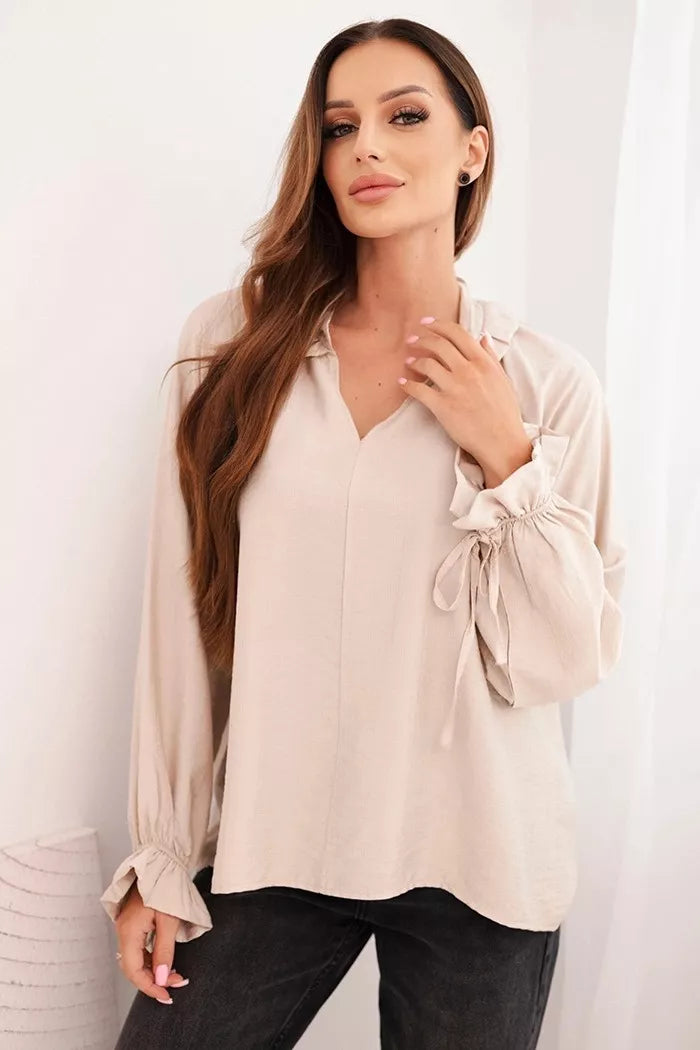 Women's light brown blouse Milan