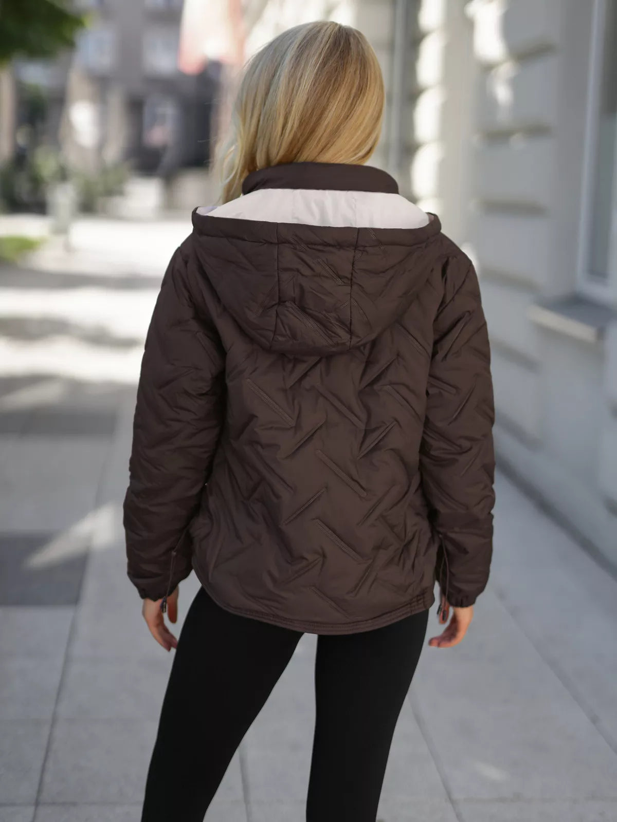 Women's dark brown jacket Lamir