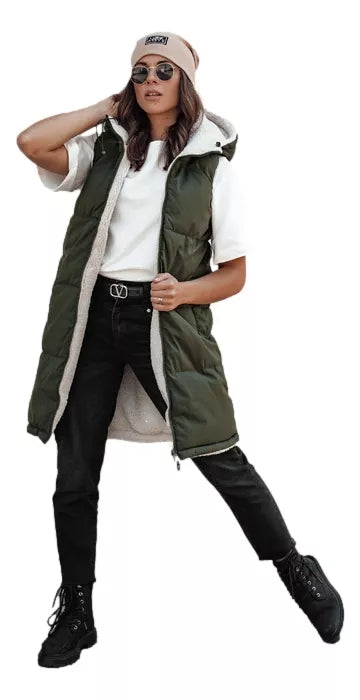 Women's green vest Belver