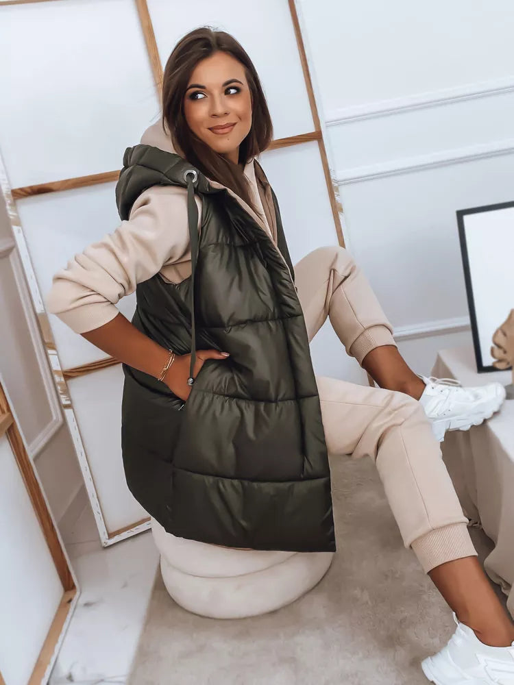 Women's green vest Rosi