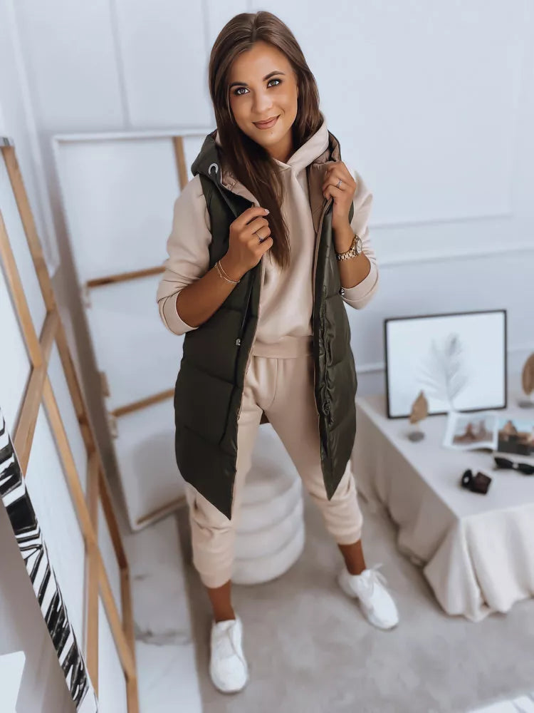 Women's green vest Rosi