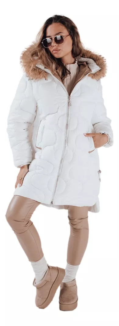 Women's winter white jacket Virel