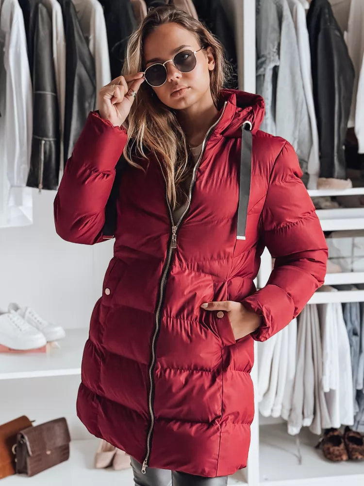 Women's burgundy winter jacket Gabriel